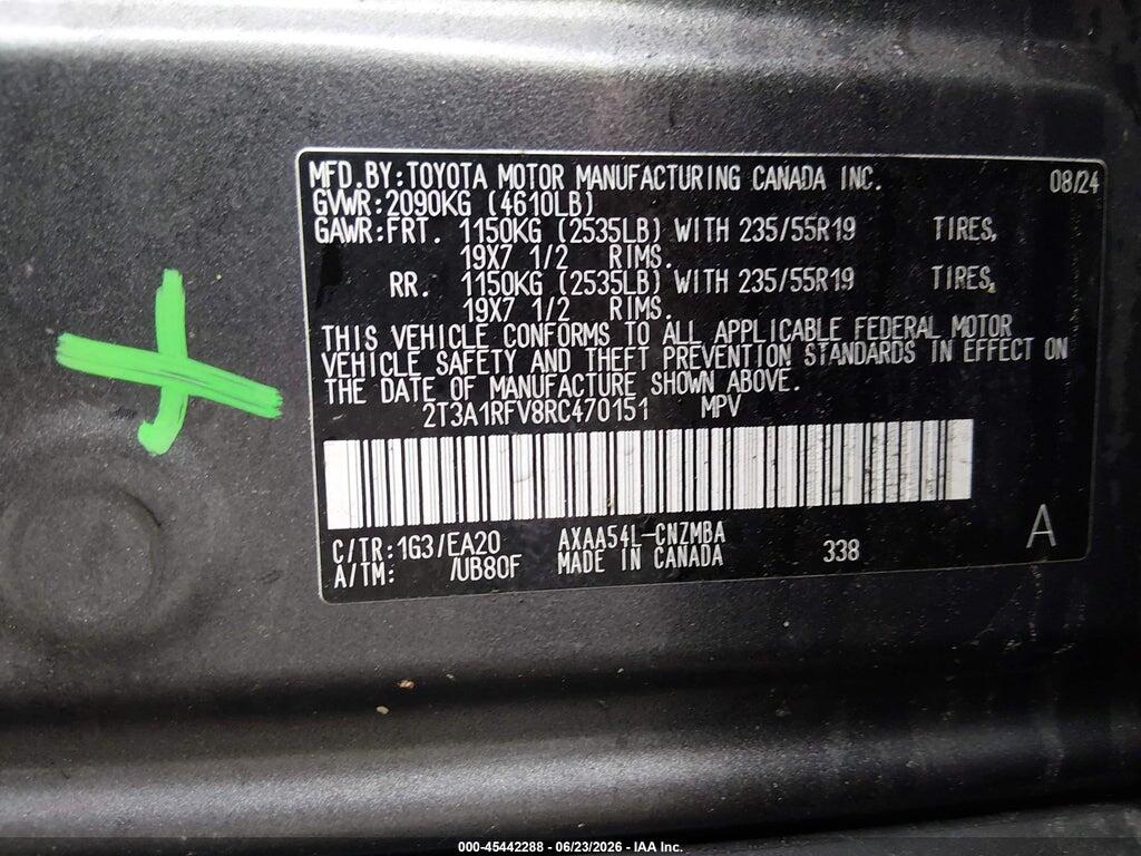 2T3A1RFV8RC470151 2024 TOYOTA RAV4 photo no. 9