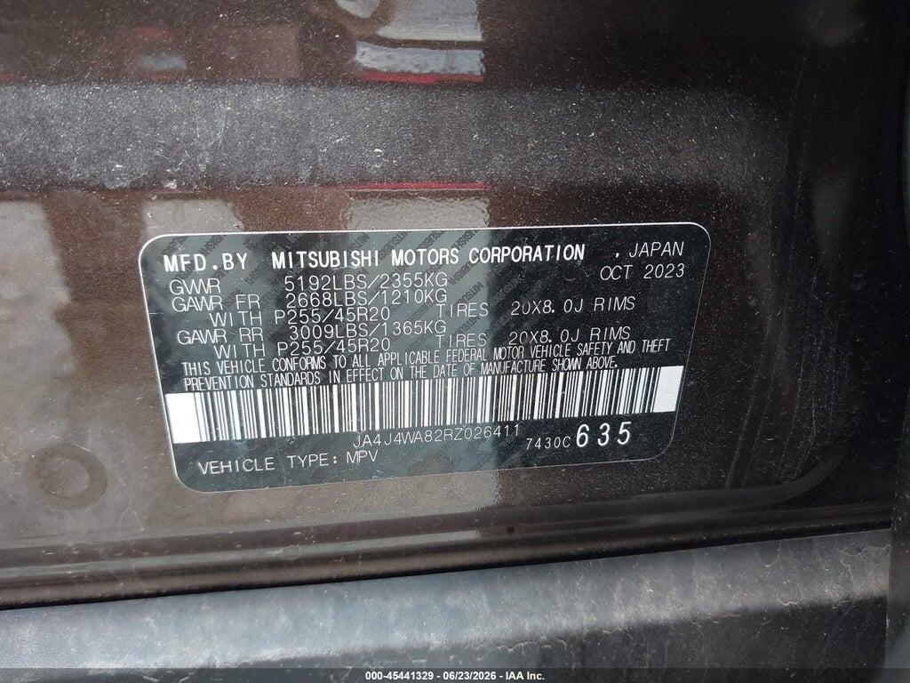 JA4J4WA82RZ026411 2024 MITSUBISHI OUTLANDER photo no. 9