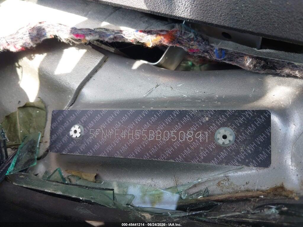 5FNYF4H55BB050891 2011 HONDA PILOT photo no. 9