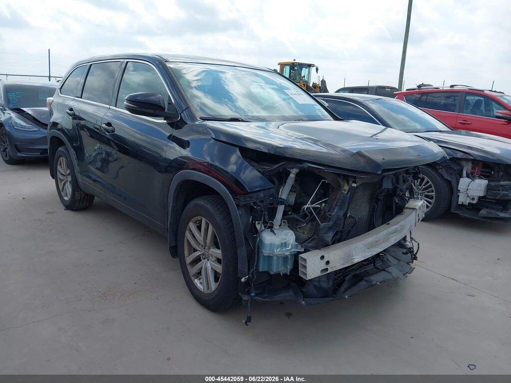 5TDZKRFH4ES025572 2014 TOYOTA HIGHLANDER photo no. 1