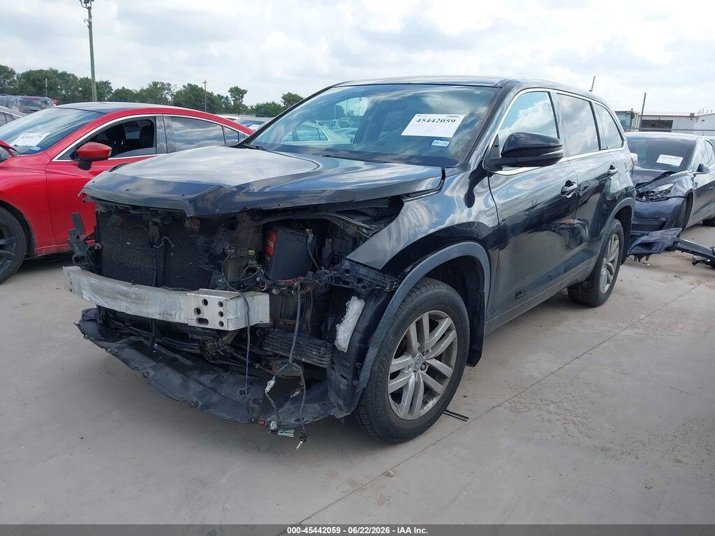 5TDZKRFH4ES025572 2014 TOYOTA HIGHLANDER photo no. 2