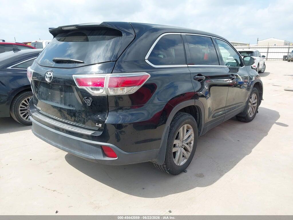 5TDZKRFH4ES025572 2014 TOYOTA HIGHLANDER photo no. 4