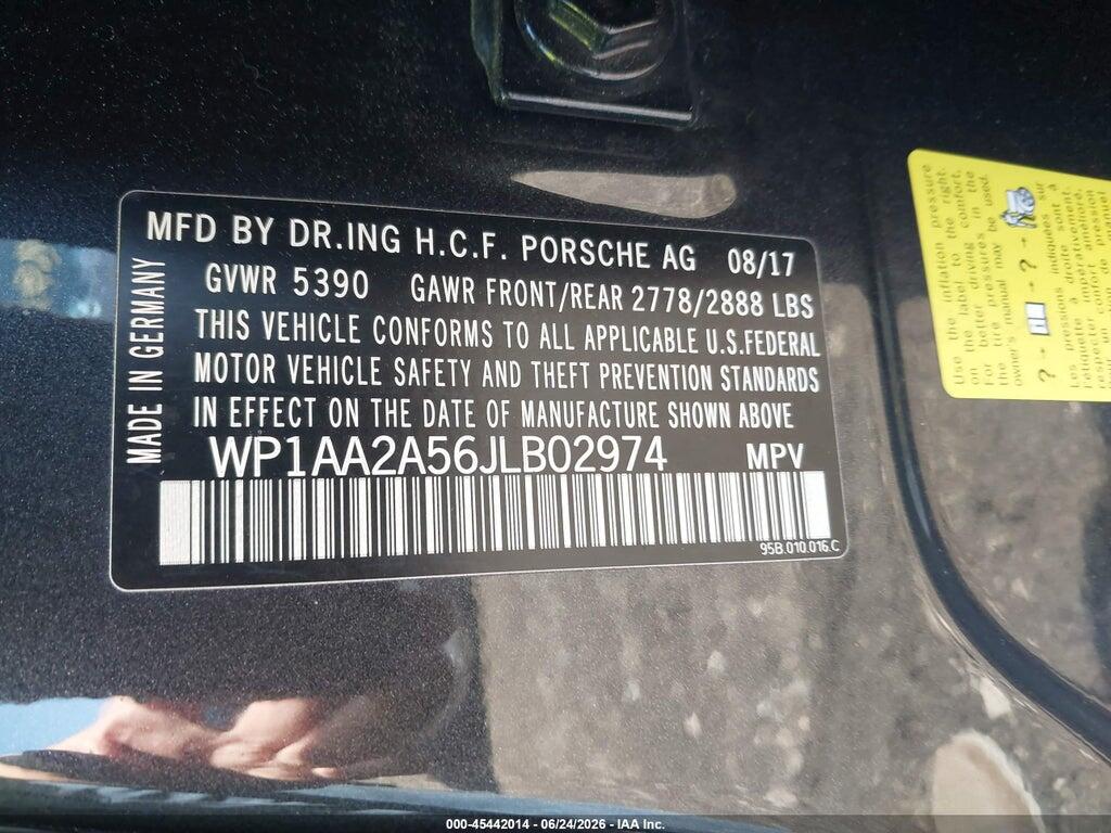 WP1AA2A56JLB02974 2018 PORSCHE MACAN photo no. 9
