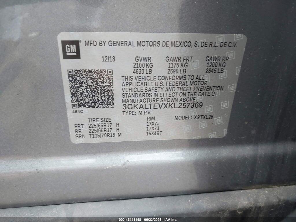 3GKALTEVXKL257369 2019 GMC TERRAIN photo no. 9