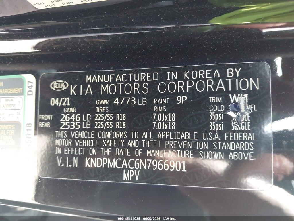 KNDPMCAC6N7966901 2022 KIA SPORTAGE photo no. 9