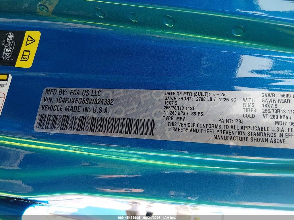 1C4PJXEG6SW624332 2025 JEEP WRANGLER photo no. 9