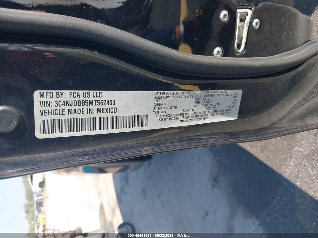 3C4NJDBB5MT562400 2021 JEEP COMPASS photo no. 9