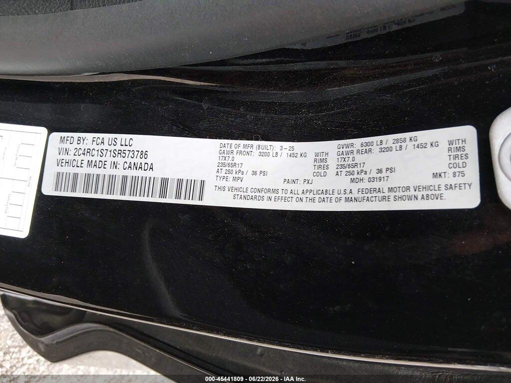 2C4RC1S71SR573786 2025 CHRYSLER PACIFICA HYBRID photo no. 9