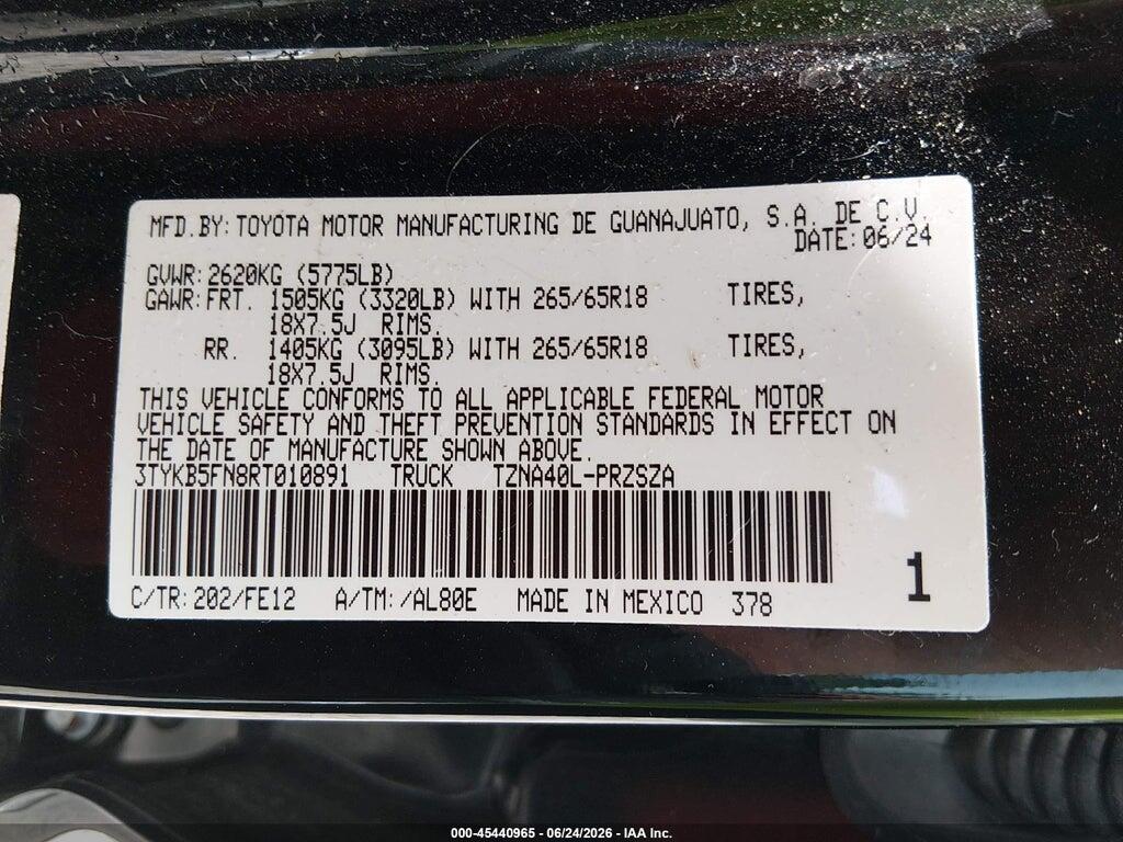 3TYKB5FN8RT010891 2024 TOYOTA TACOMA photo no. 9