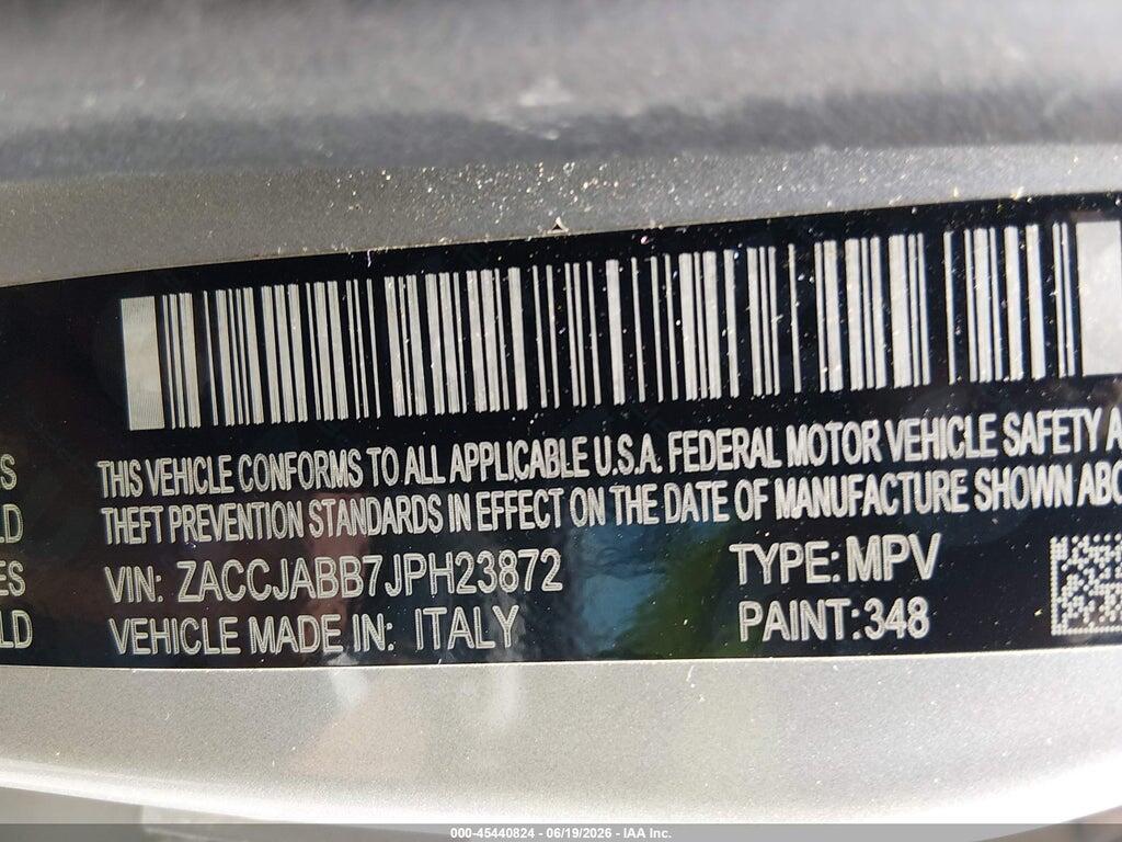 ZACCJABB7JPH23872 2018 JEEP RENEGADE photo no. 9
