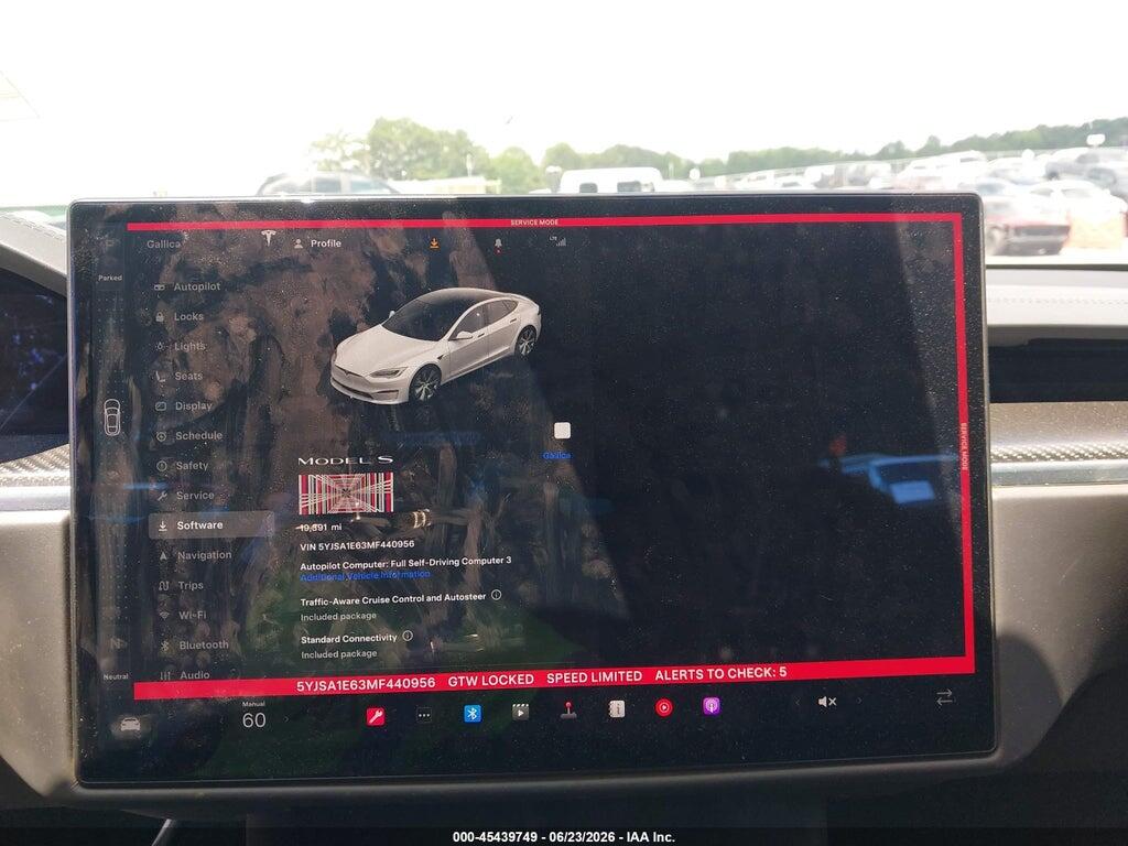 5YJSA1E63MF440956 2021 TESLA MODEL S photo no. 7