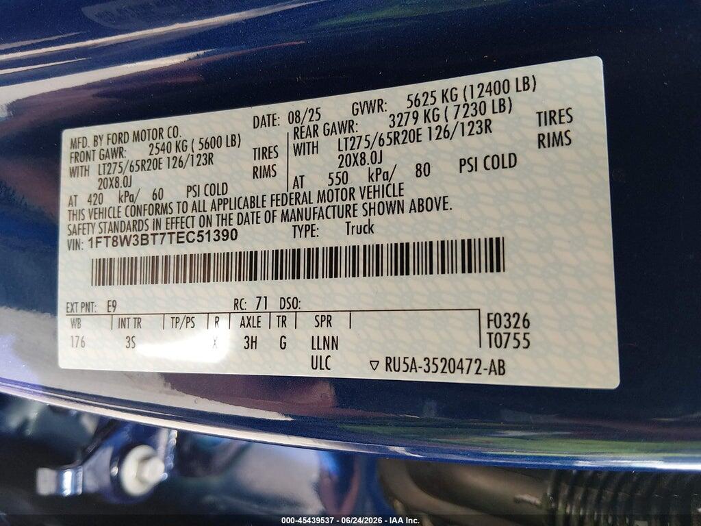 1FT8W3BT7TEC51390 2026 FORD F-350 photo no. 8