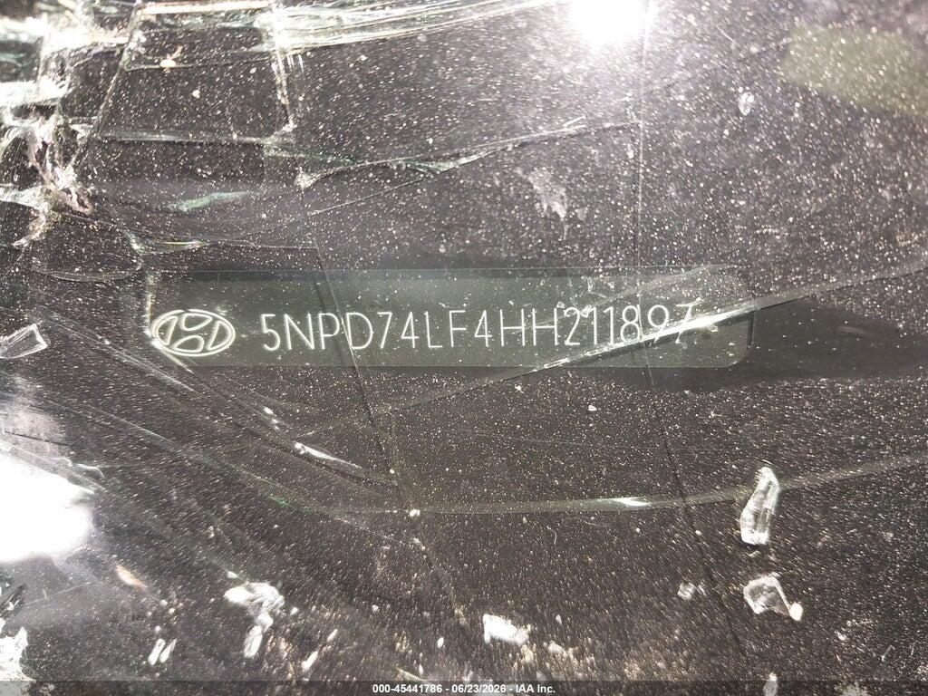 5NPD74LF4HH211897 2017 HYUNDAI ELANTRA photo no. 9