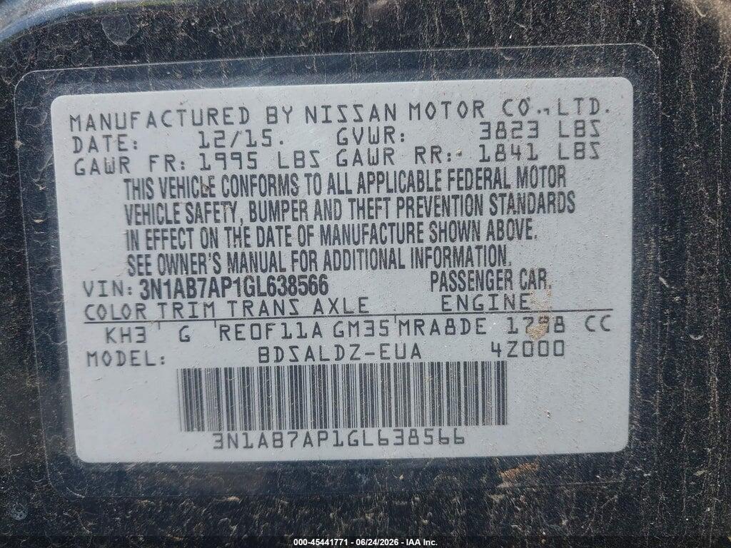 3N1AB7AP1GL638566 2016 NISSAN SENTRA photo no. 9