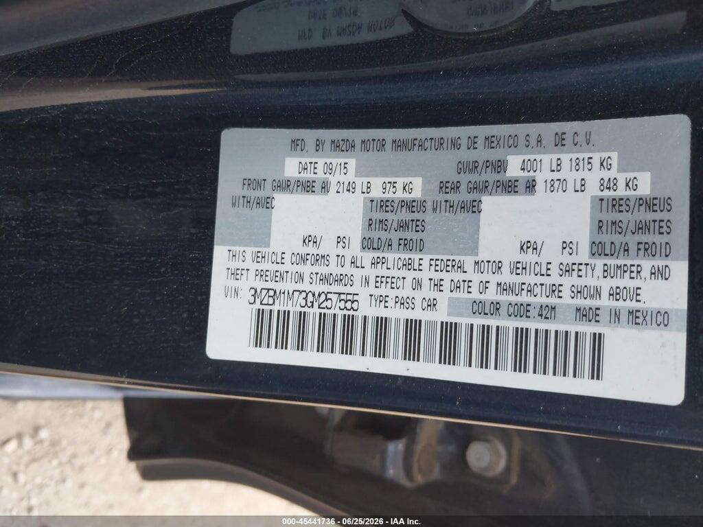 3MZBM1M73GM257555 2016 MAZDA MAZDA3 photo no. 9