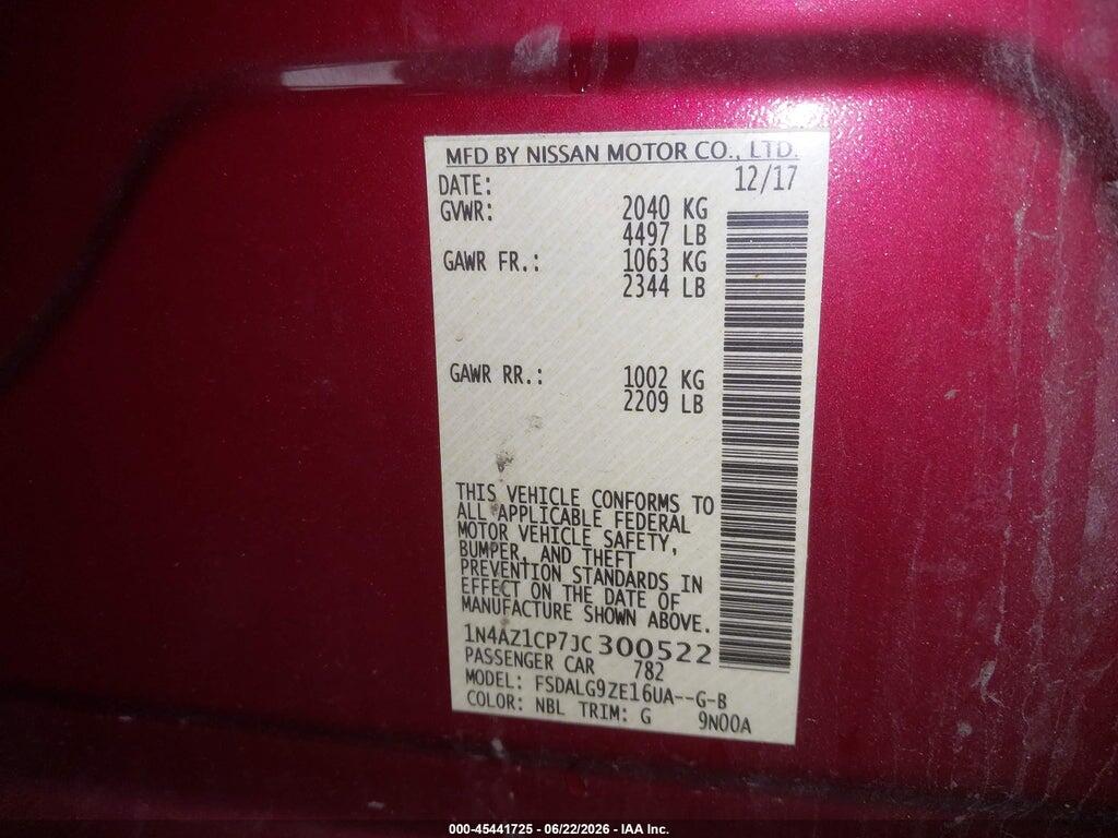 1N4AZ1CP7JC300522 2018 NISSAN LEAF photo no. 9