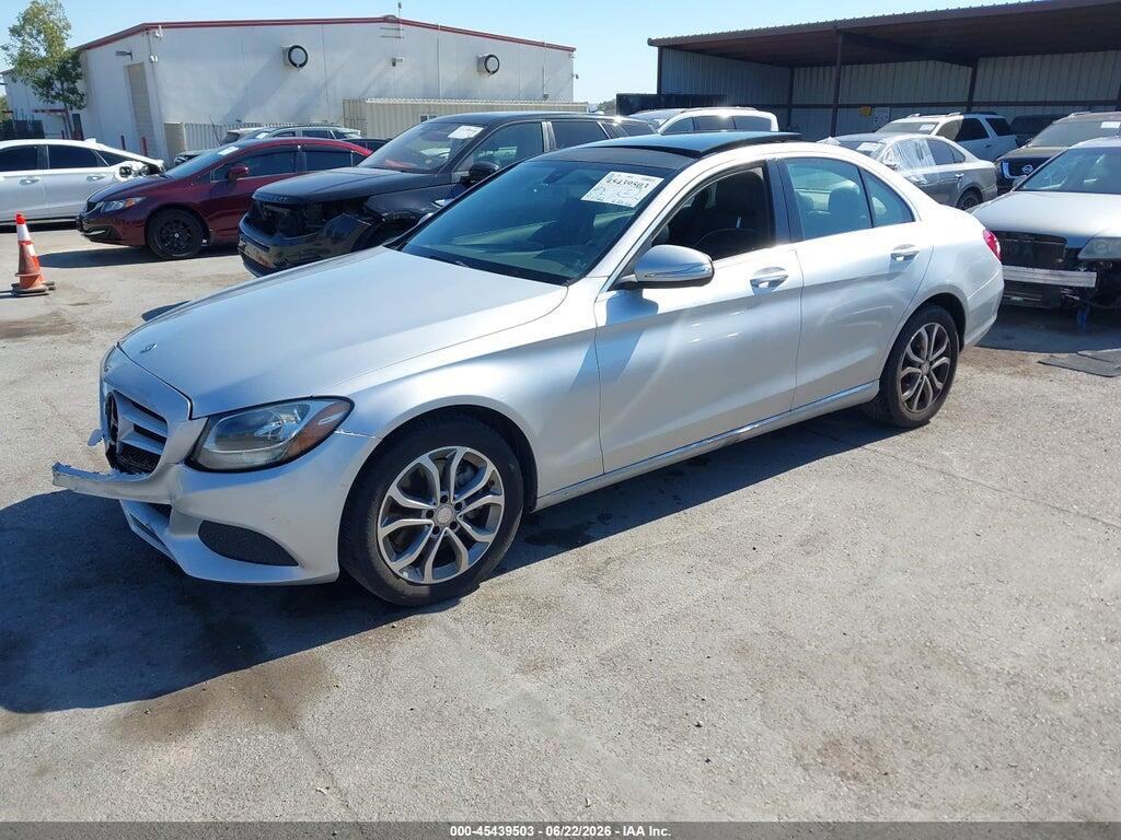 55SWF4JB9FU047164 2015 MERCEDES-BENZ C 300 photo no. 2