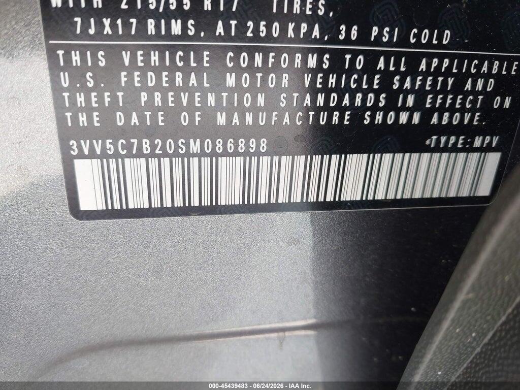 3VV5C7B20SM086898 2025 VOLKSWAGEN TAOS photo no. 9
