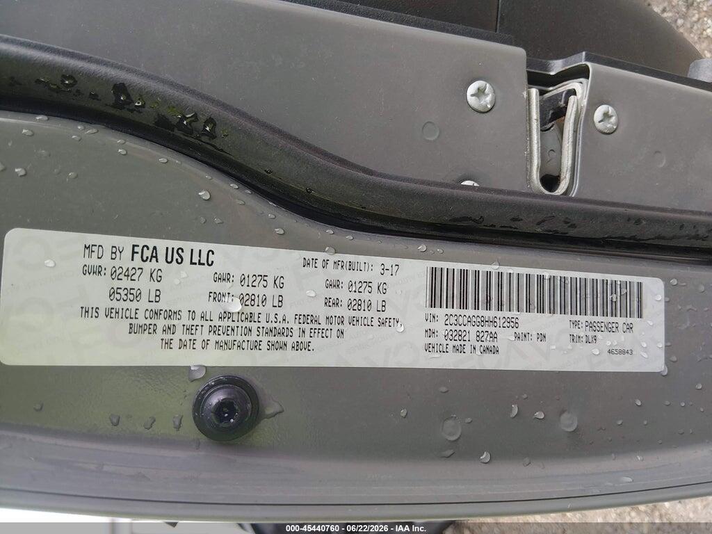2C3CCAGG8HH612956 2017 CHRYSLER 300 photo no. 9