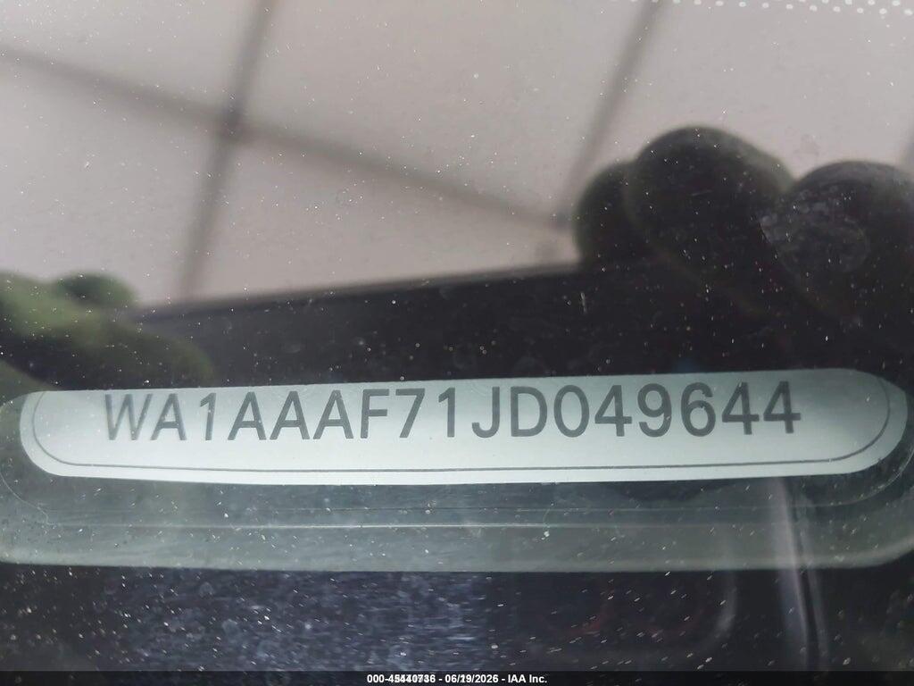 WA1AAAF71JD049644 2018 AUDI Q7 photo no. 9