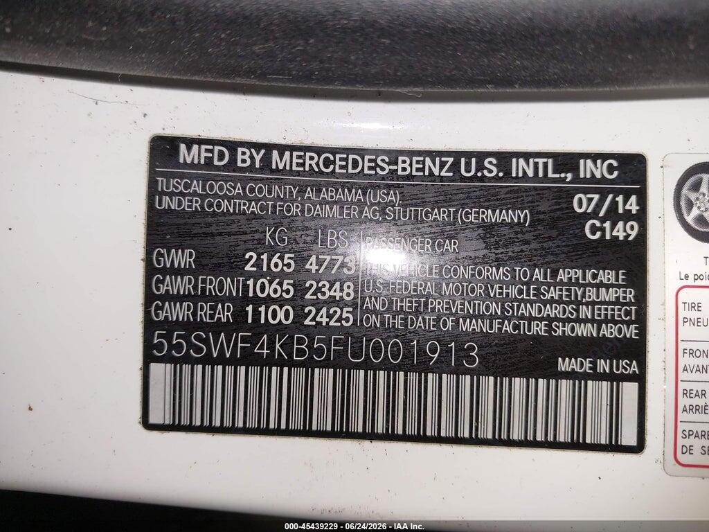 55SWF4KB5FU001913 2015 MERCEDES-BENZ C 300 photo no. 9