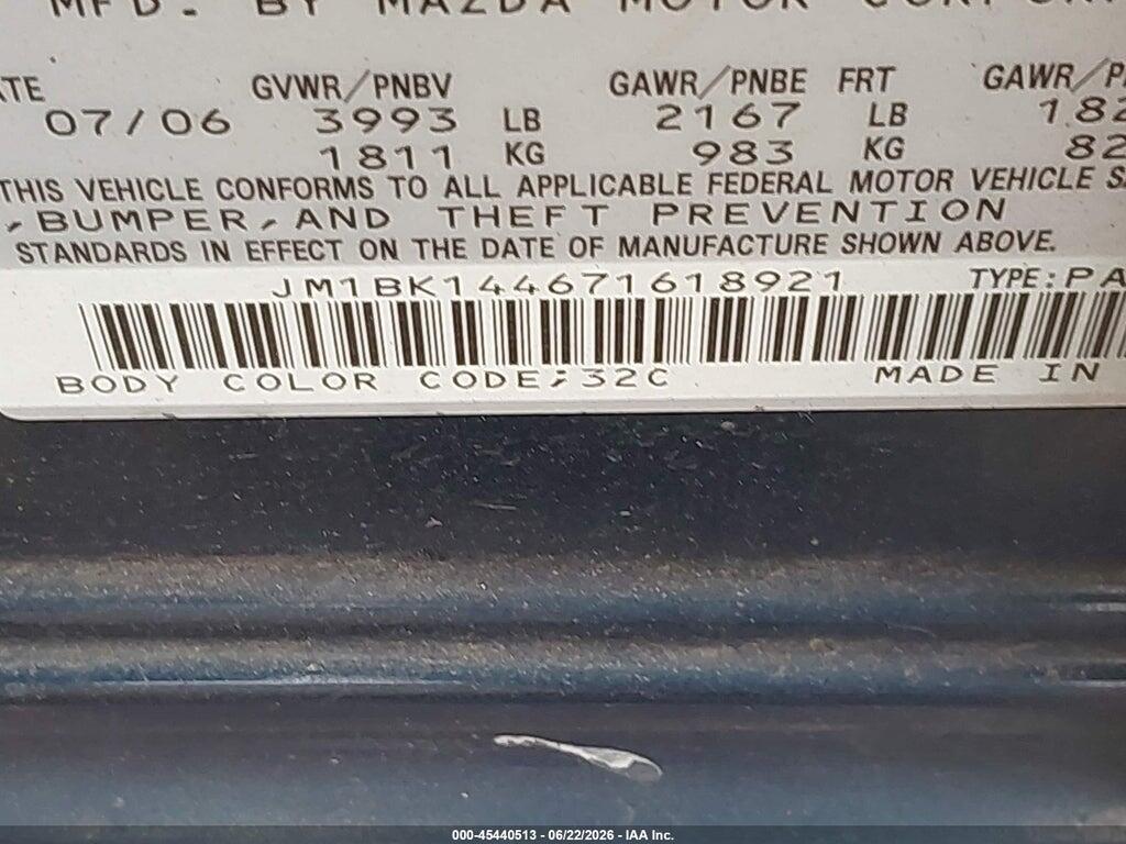 JM1BK144671618921 2007 MAZDA MAZDA3 photo no. 9