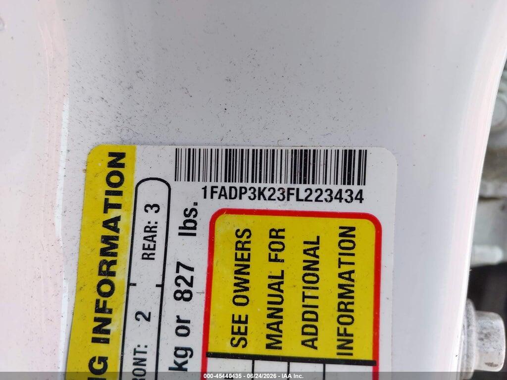 1FADP3K23FL223434 2015 FORD FOCUS photo no. 9