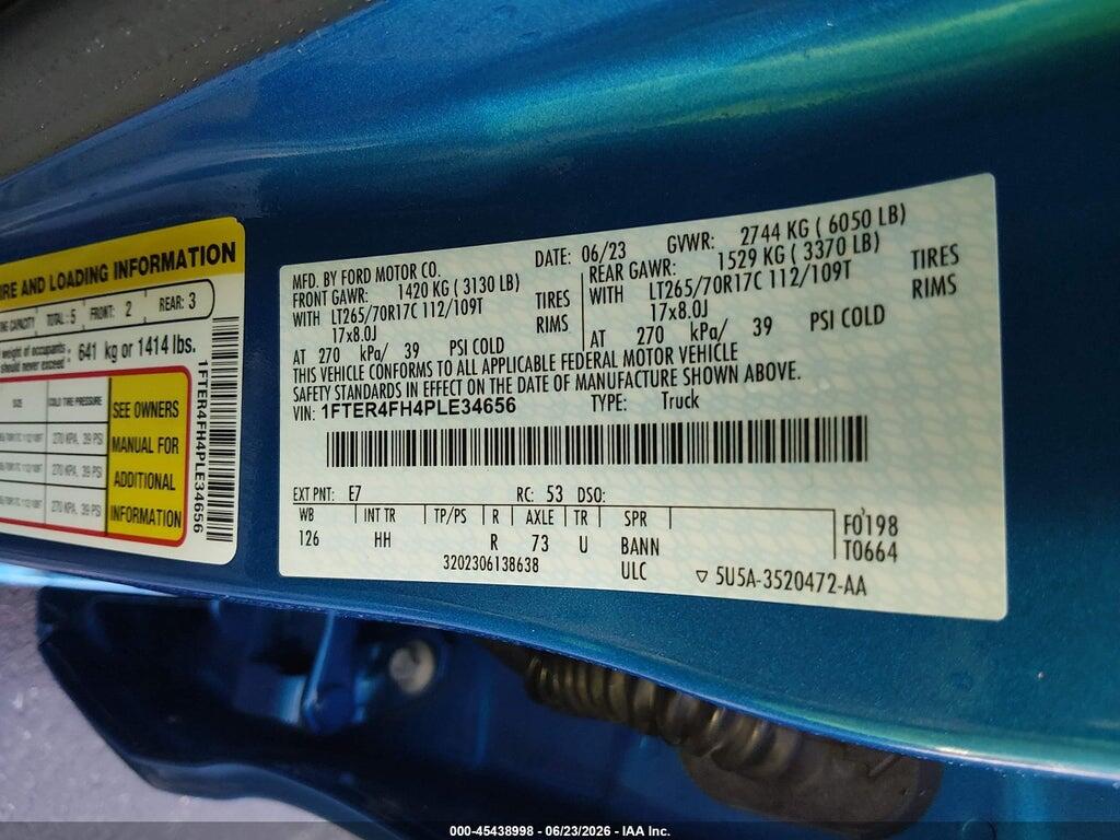 1FTER4FH4PLE34656 2023 FORD RANGER photo no. 9