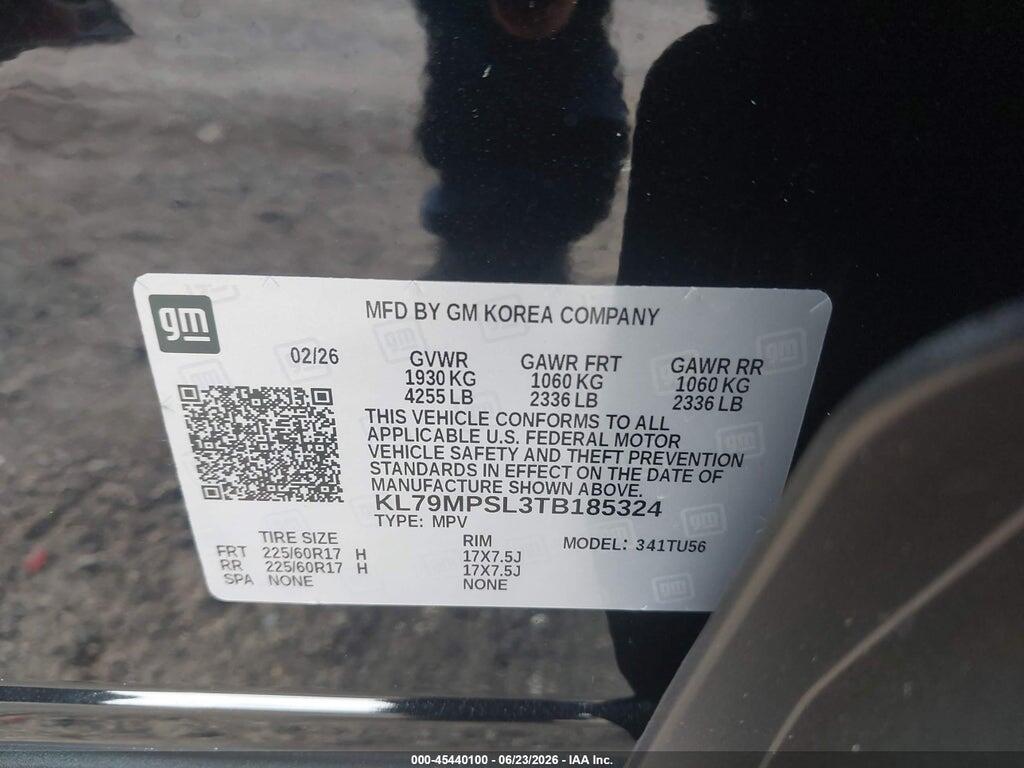 KL79MPSL3TB185324 2026 CHEVROLET TRAILBLAZER photo no. 9