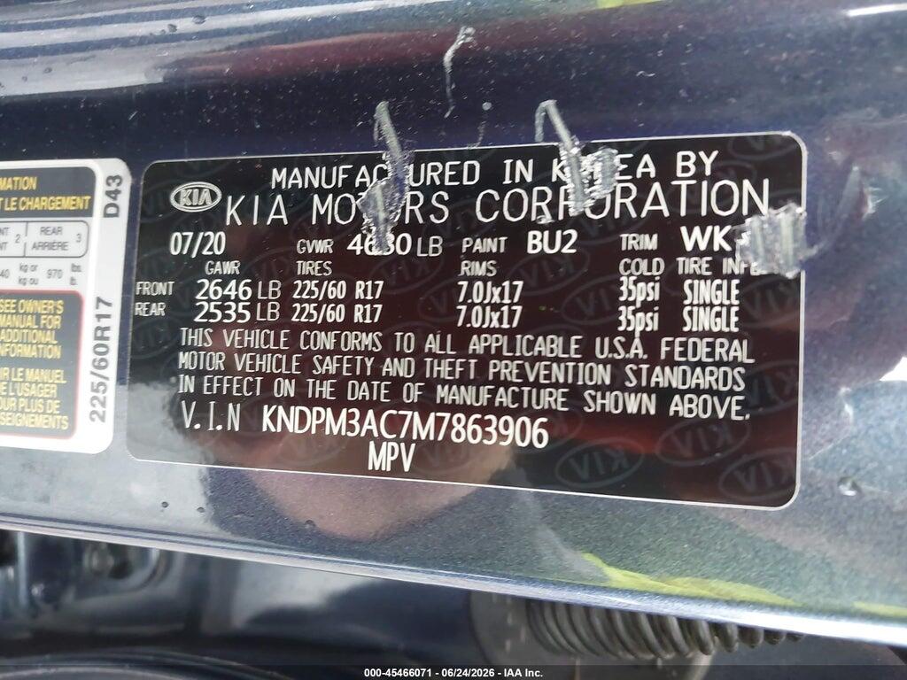 KNDPM3AC7M7863906 2021 KIA SPORTAGE photo no. 9
