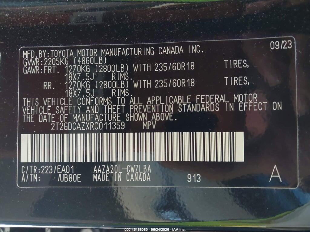 2T2GDCAZXRC011359 2024 LEXUS NX 250 photo no. 9