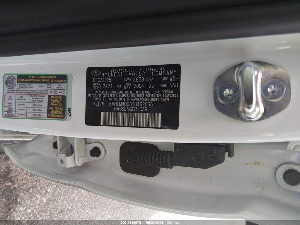KMHLM4DG3TU162066 2026 HYUNDAI ELANTRA photo no. 9