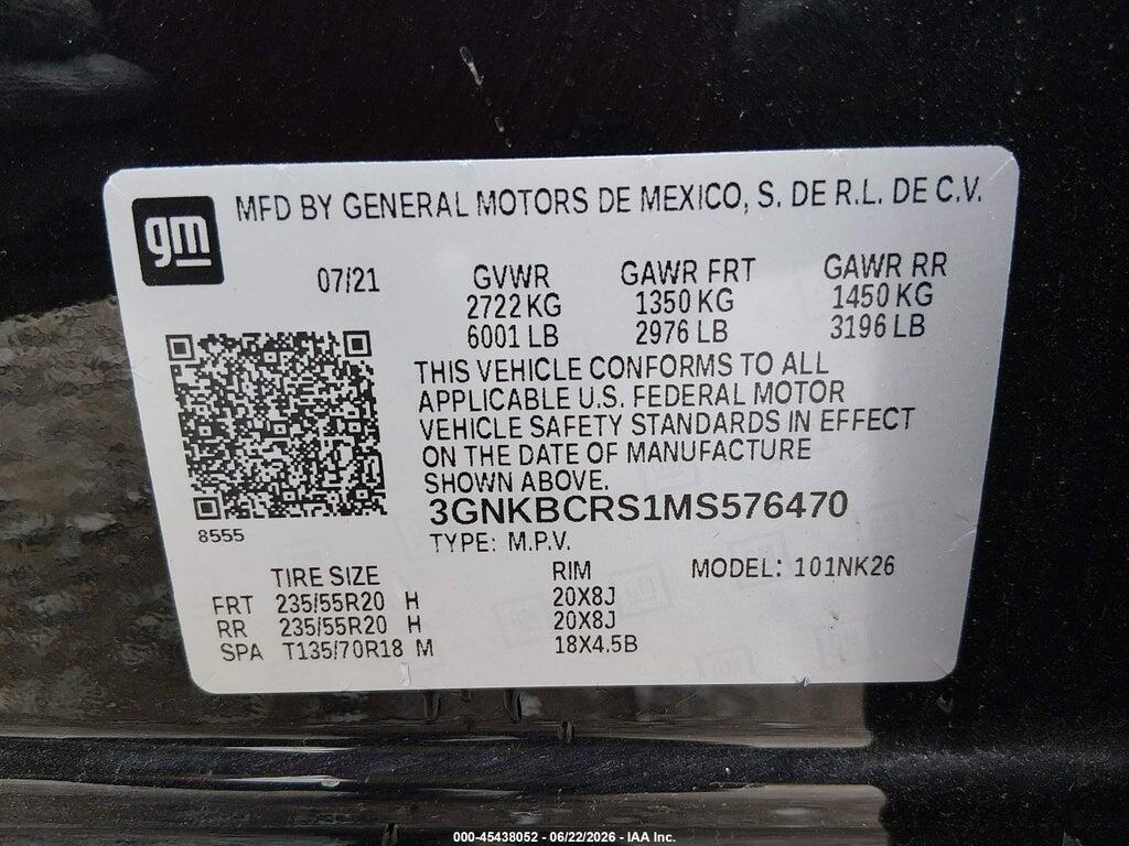 3GNKBCRS1MS576470 2021 CHEVROLET BLAZER photo no. 9