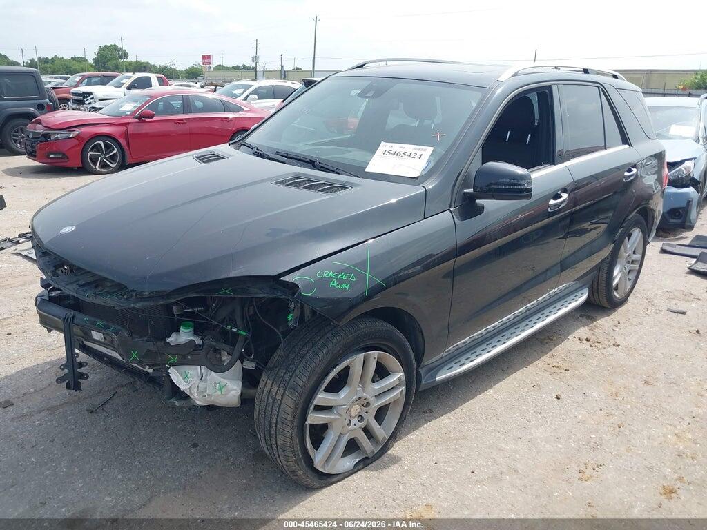 4JGDA5JB2FA603395 2015 MERCEDES-BENZ ML 350 photo no. 2