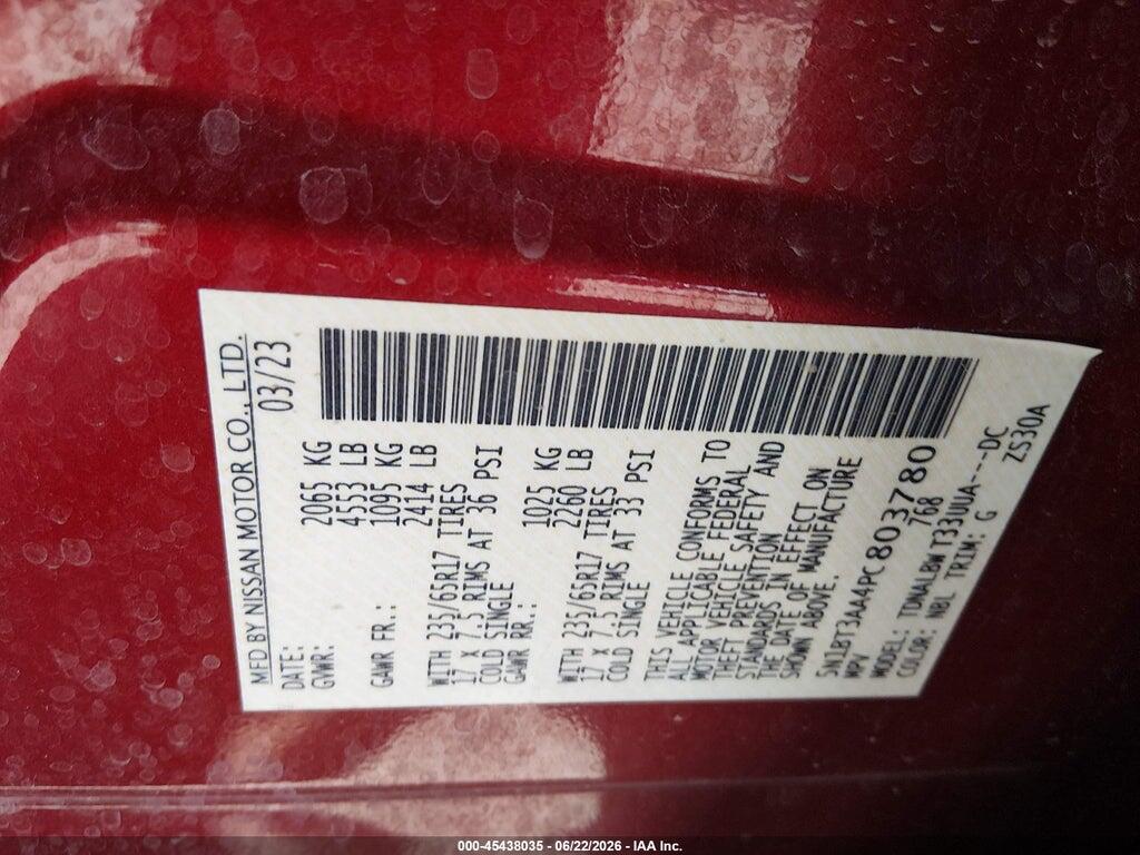 5N1BT3AA4PC803780 2023 NISSAN ROGUE photo no. 9