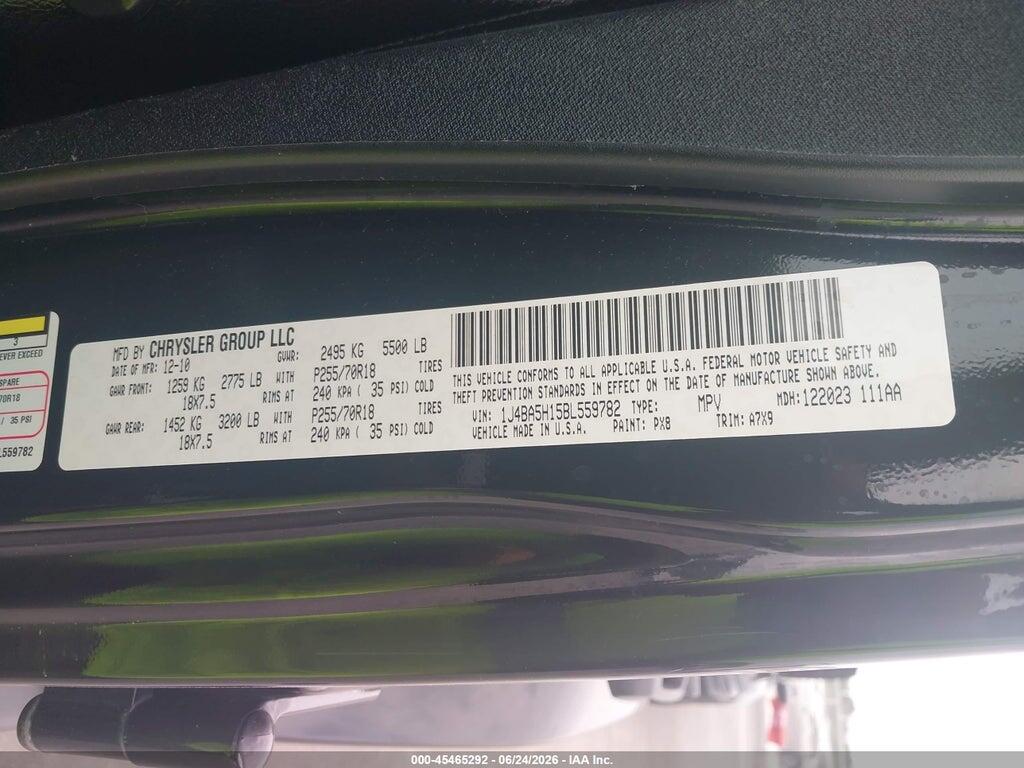 1J4BA5H15BL559782 2011 JEEP WRANGLER UNLIMITED photo no. 7