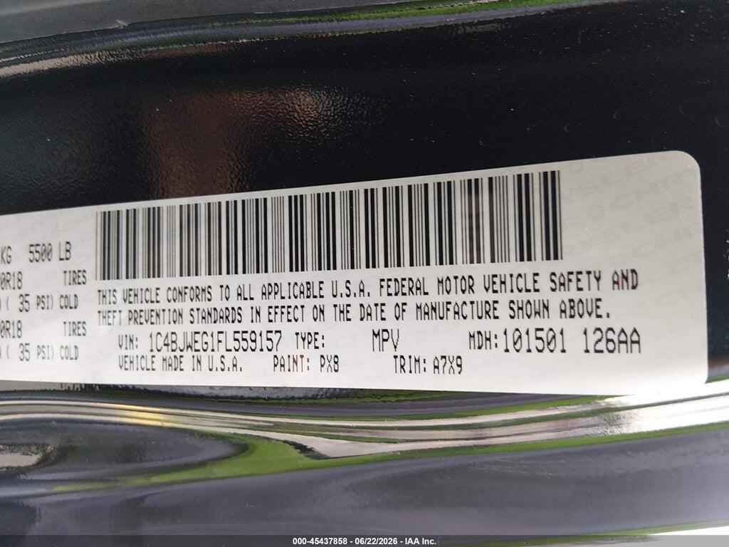 1C4BJWEG1FL559157 2015 JEEP WRANGLER UNLIMITED photo no. 9