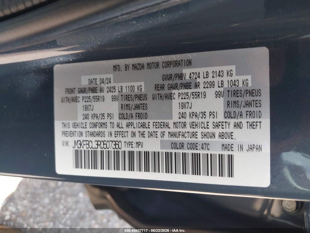 JM3KFBCL3R0507360 2024 MAZDA CX-5 photo no. 9