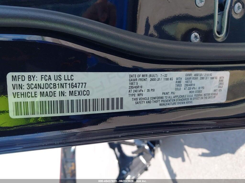 3C4NJDCB1NT164777 2022 JEEP COMPASS photo no. 9