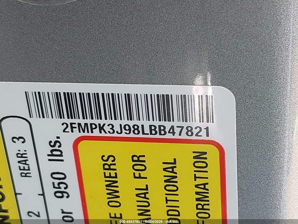 2FMPK3J98LBB47821 2020 FORD EDGE photo no. 9