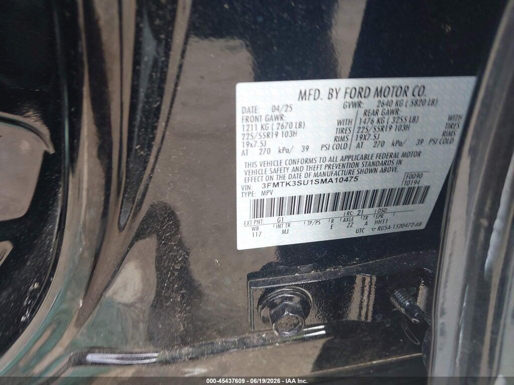 3FMTK3SU1SMA10475 2025 FORD MUSTANG MACH-E photo no. 9