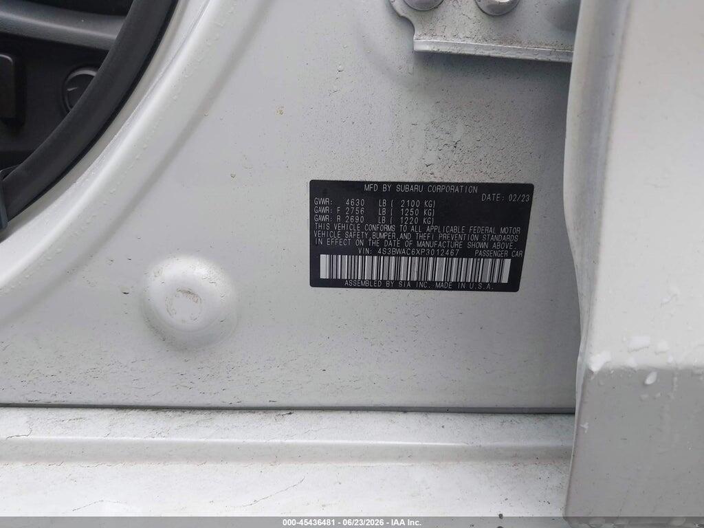 4S3BWAC6XP3012467 2023 SUBARU LEGACY photo no. 9