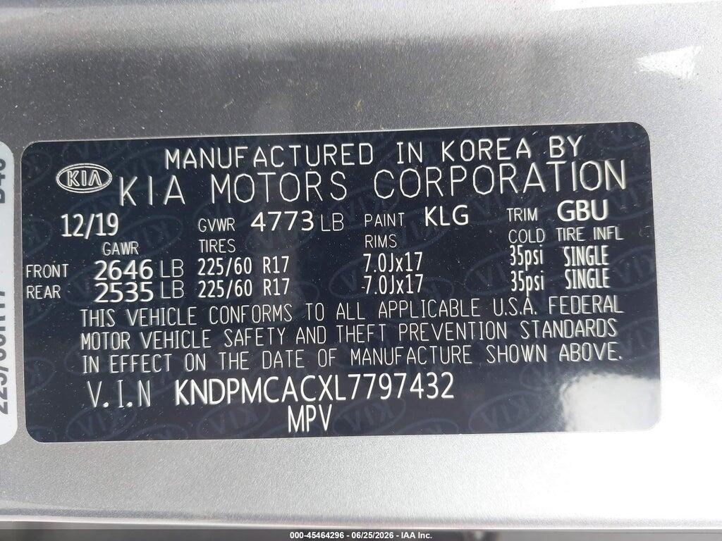 KNDPMCACXL7797432 2020 KIA SPORTAGE photo no. 9
