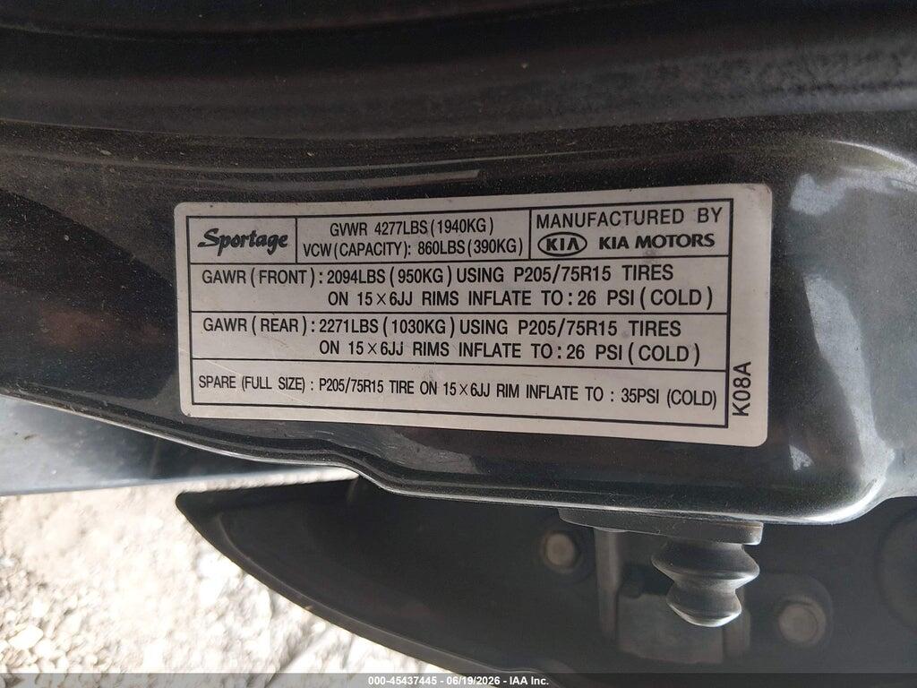 KNDJB723925146076 2002 KIA SPORTAGE photo no. 9