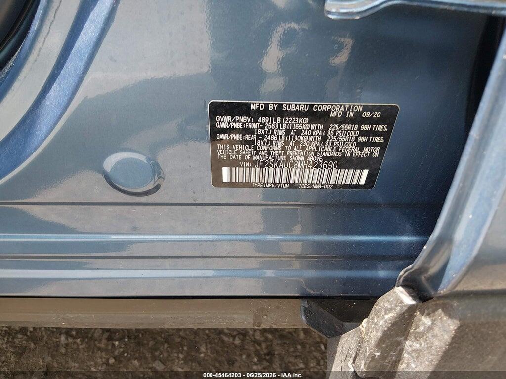 JF2SKAUC8MH423690 2021 SUBARU FORESTER photo no. 9