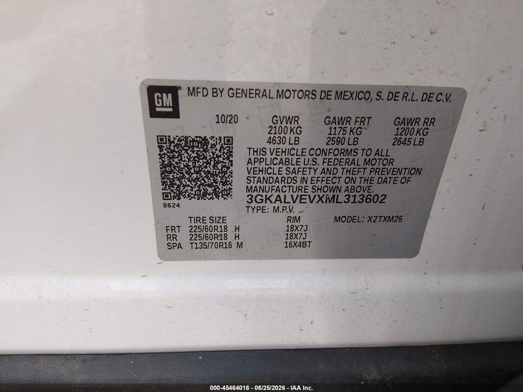 3GKALVEVXML313602 2021 GMC TERRAIN photo no. 9