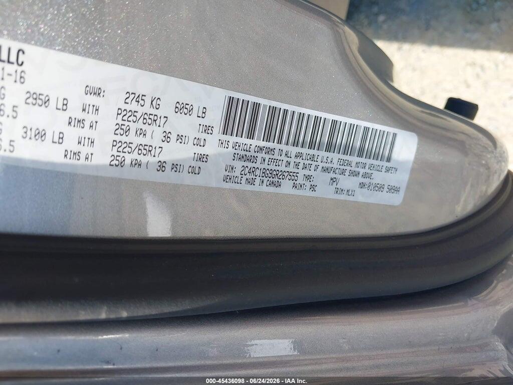 2C4RC1BG9GR267555 2016 CHRYSLER TOWN & COUNTRY photo no. 9