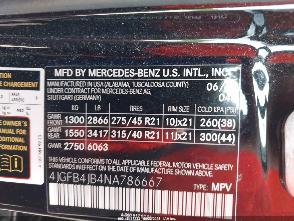 4JGFB4JB4NA786667 2022 MERCEDES-BENZ GLE 350 photo no. 9