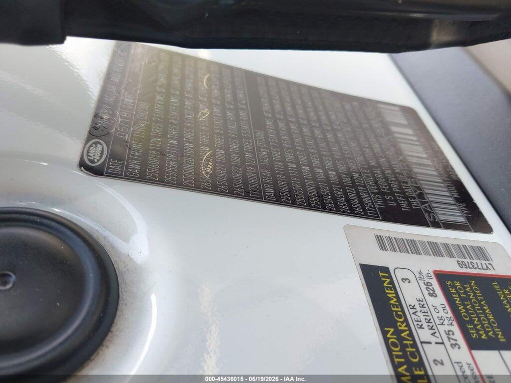 SALYB2RX7JA773769 2018 LAND ROVER RANGE ROVER VELAR photo no. 9