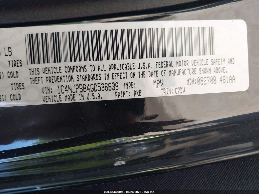 1C4NJPBB4GD536639 2016 JEEP PATRIOT photo no. 9